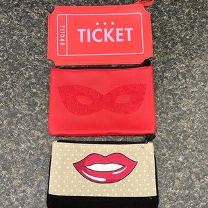 Ipsy 3 pack bundle of makeup bags